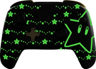 Kontroller PDP Rematch Super Stars Glow, wireless, i zi / i verdhë