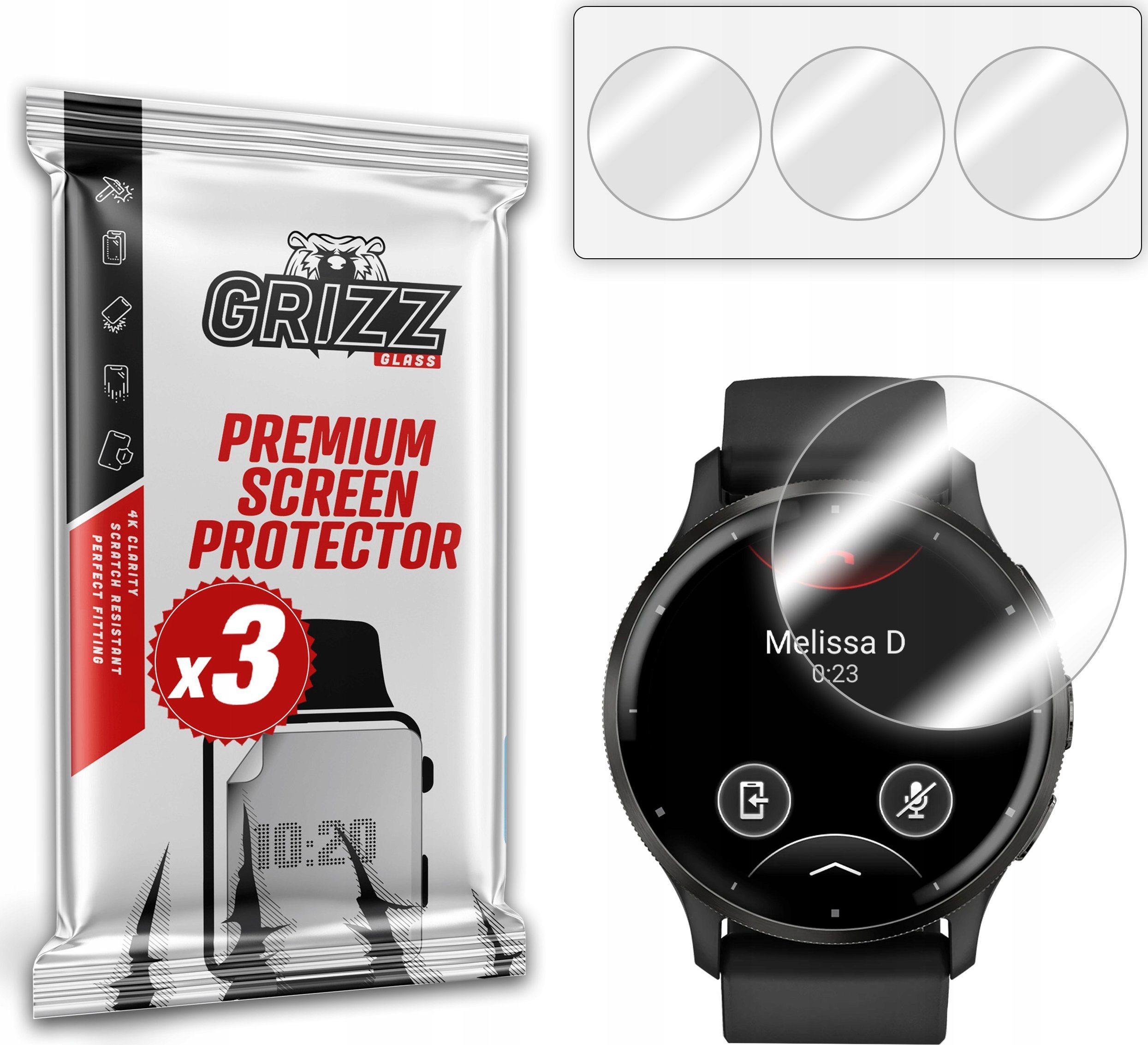 Folie mbrojtëse hidrogel 3 copë për Garmin Venu 3, transparente