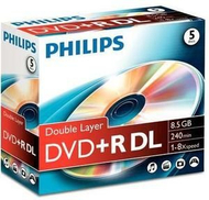 Disk DVD+R Philips DR8S8J05C 00, 8.5GB, 240 minuta, Jewel Case