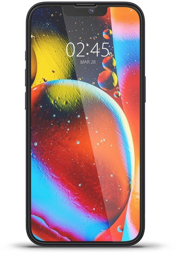 Xham mbrojtës Spigen tR Slim HD për Apple iPhone 13 mini, me kornizë të zezë