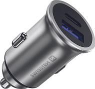 Karikues veture Swissten 36W, 2 porta USB C USB A, i zi