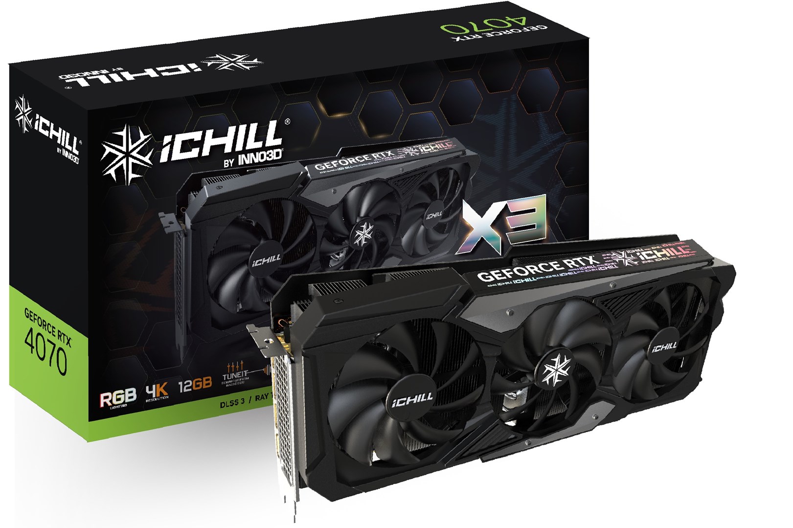 Kartë grafike Inno3D NVIDIA GeForce RTX 4070, 12 GB GDDR6X