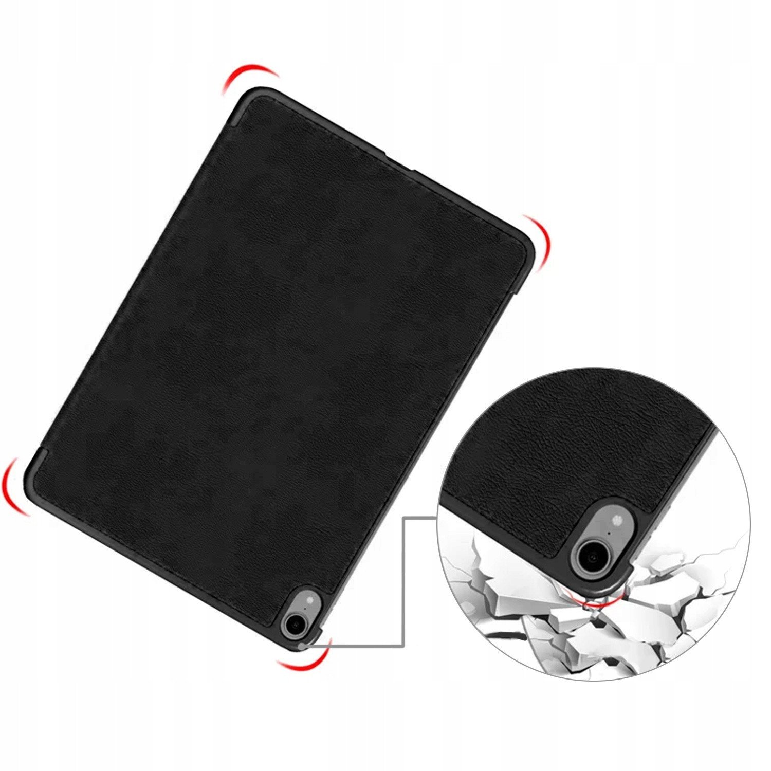 Mbulesë Smart Case për iPad Air 11" 6th Gen 2024, palosëse, e zezë