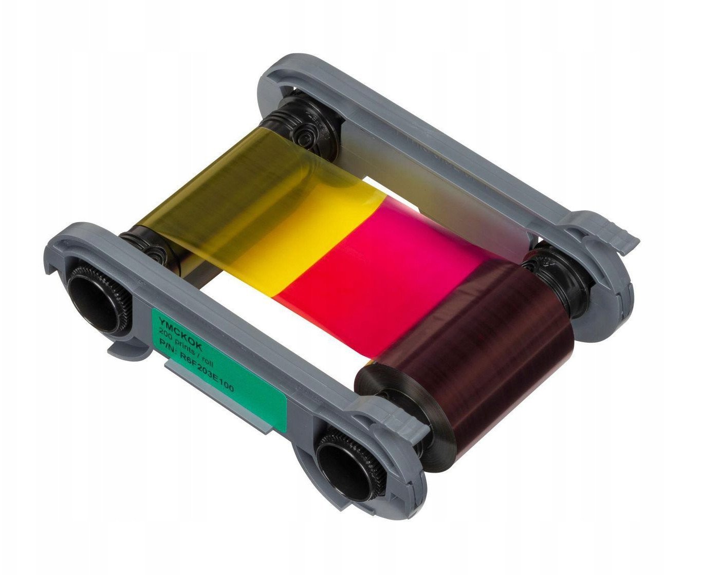 Лента во боја за картички Evolis R6F203E100 YMCKO-K, 200 печатења, повеќебојна