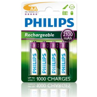 Bateri të rikarikueshme Philips Multilife AA R6, 2100mAh, 4 copë