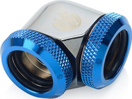 Përshtatës Bitspower 90°, 16mm Dual Multi Link, Black Sparkle Royal Blue