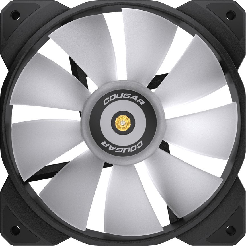 Кулер вентилатори Cougar MHP 120 ARGB, 120 mm, сет 3 парчиња, црни