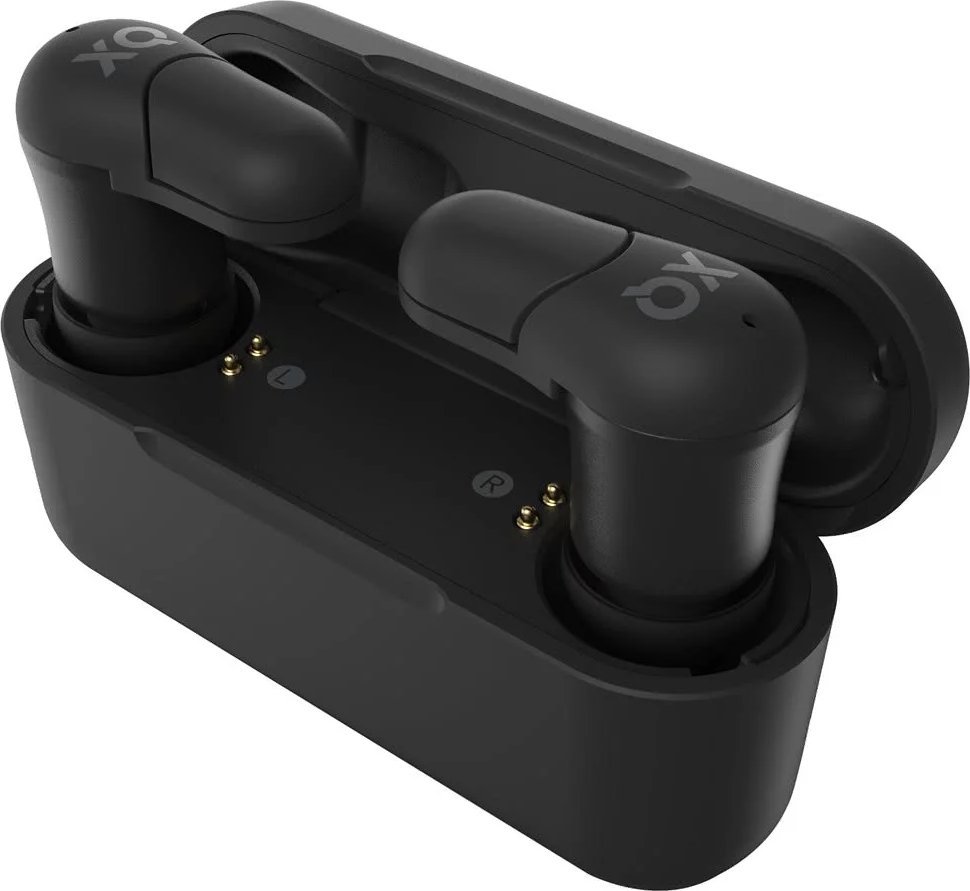 Kufje wireless Xqisit Vero Compact, me kuti karikimi, të zeza