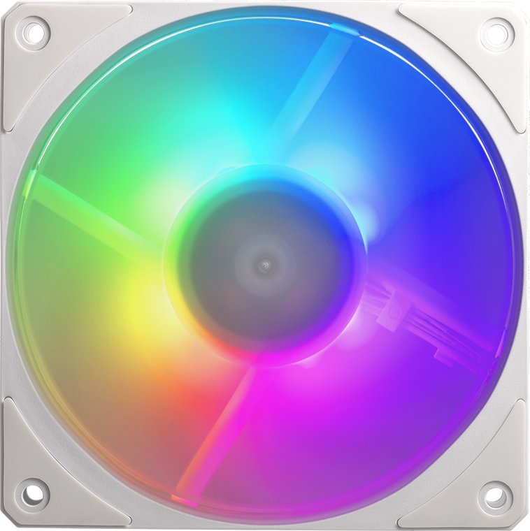 Сет ладилници за компјутер Кулер Мастер Мобиус 120P ARGB, 120 mm, 3 парчиња, бела