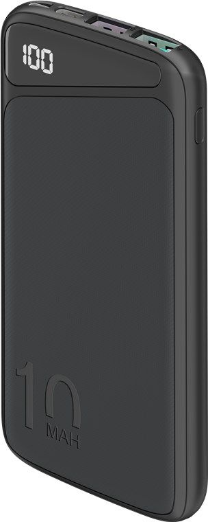 Powerbank Wentronic Goobay Slimline 53935, 10000mAh, portativ, e zezë