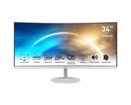 Monitor MSI Pro MP341CQW, 34", VA, UWQHD, i bardhë