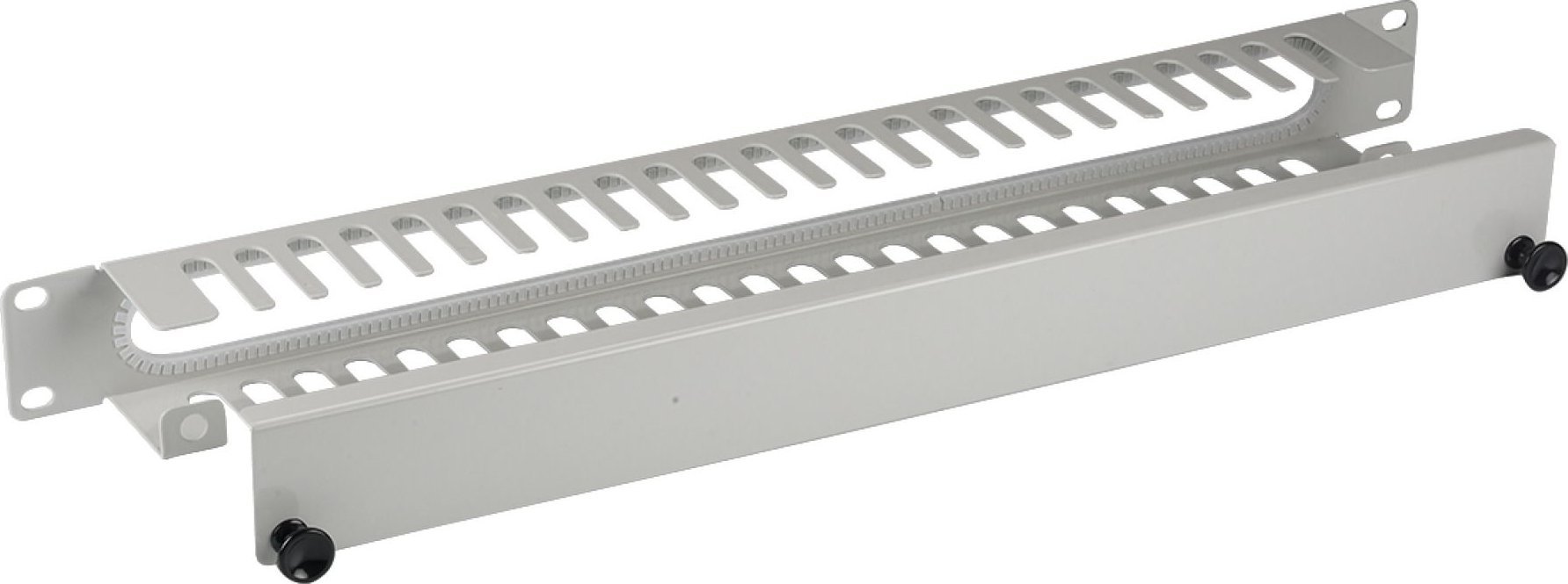 Panel menaxhimi kabllosh EFB 19", 1U, me kapak, gri RAL7035