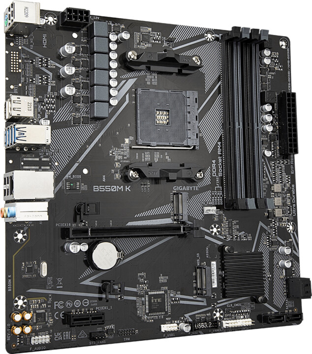 Pllakë amë GIGABYTE B550M K - AMD B550