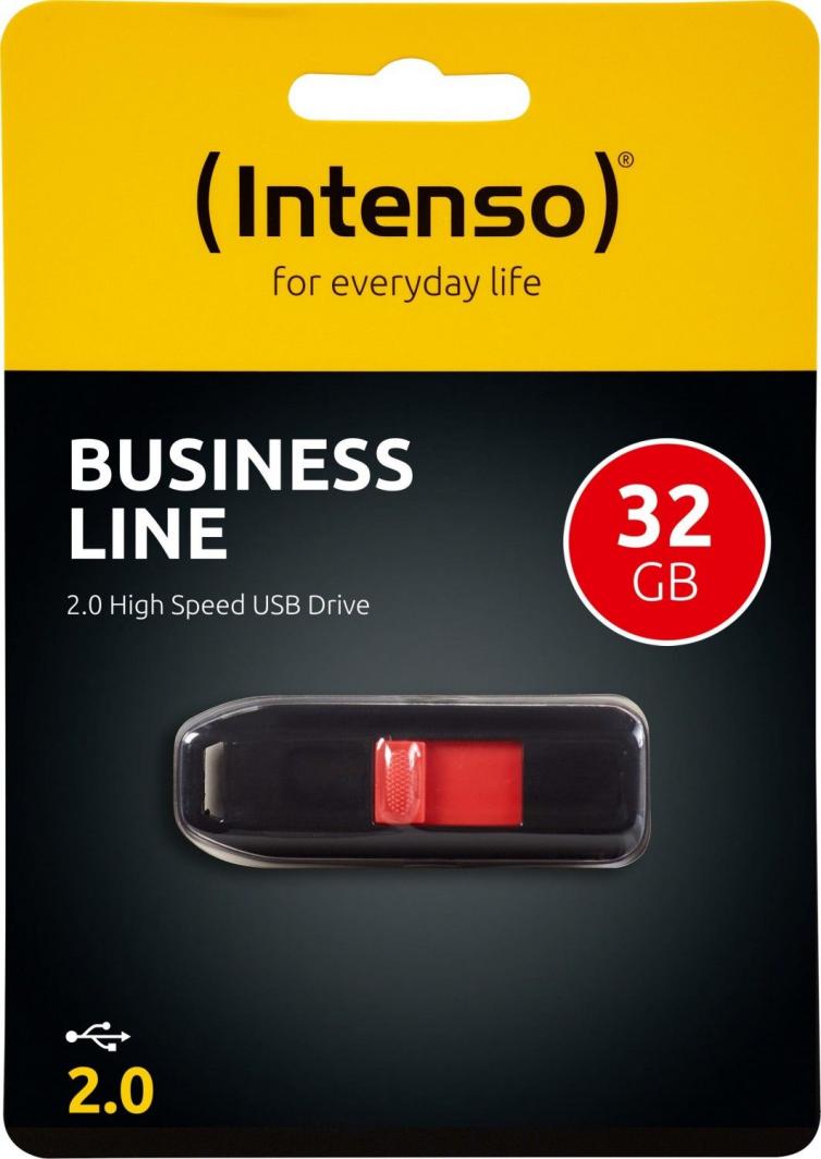 Pendrive Intenso Business Line 3511480, 32 GB, USB 2.0, e zezë