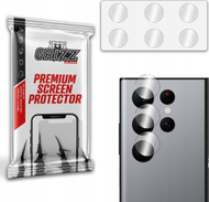 Mbrojtës kamerë GrizzGlass për Samsung Galaxy S22 Ultra, xham hibrid, set 2 copë, transparent