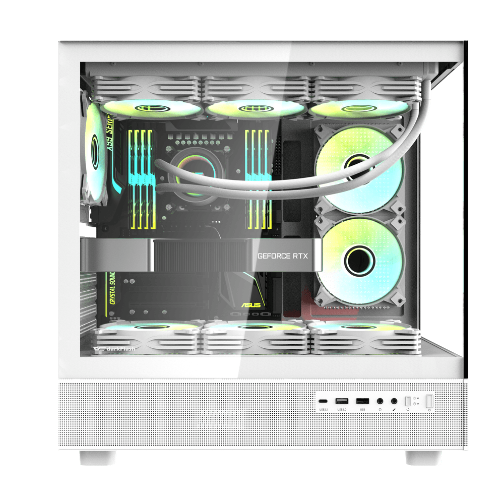 Kasë Darkflash Case DPX90, M-Tower, e bardhë