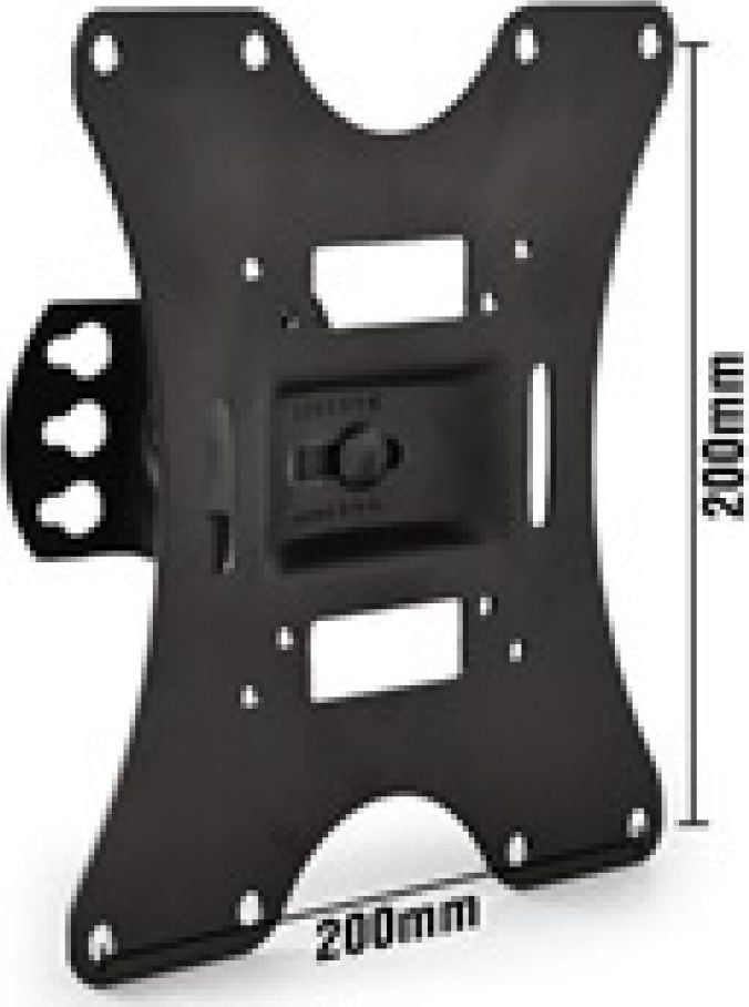 Држач за ѕид за ТВ Art CV-30, 13"-42", до 30 kg, црн