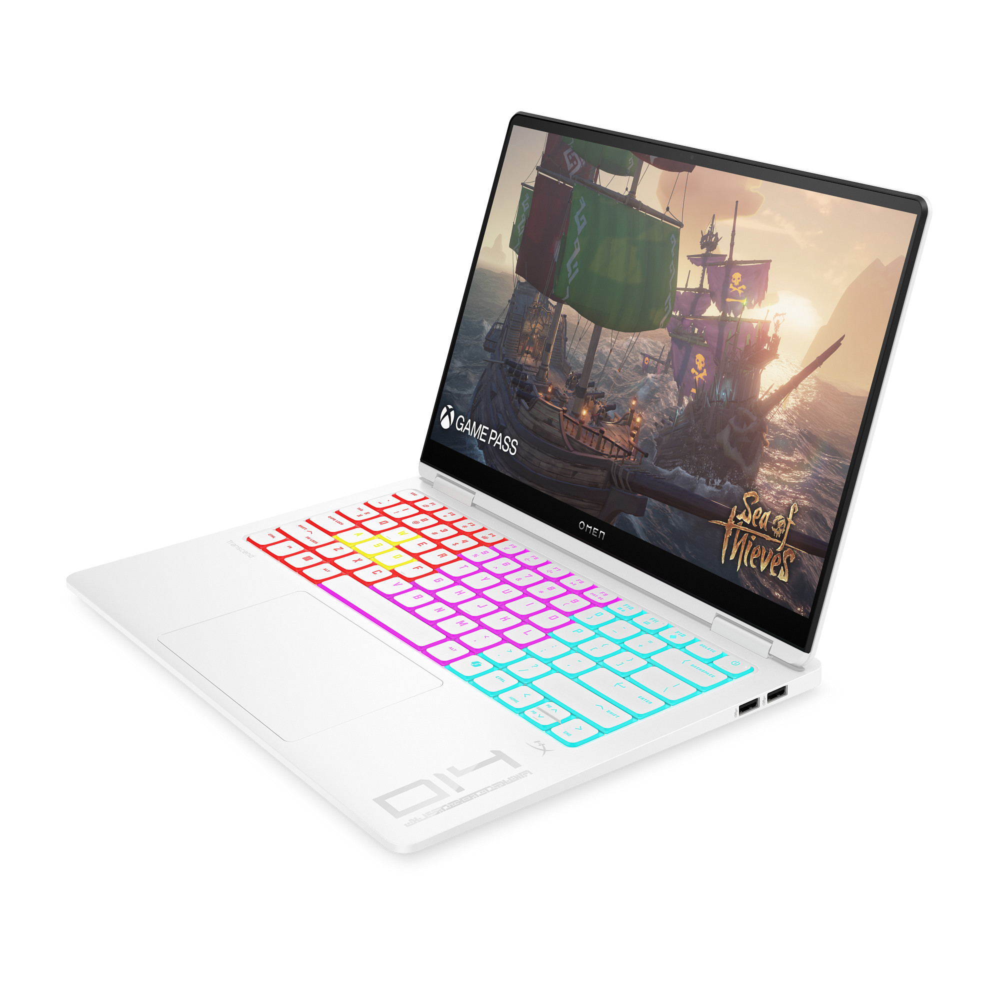 Laptop HP OMEN Transcend 14-fb1072nc, 14", Intel Core Ultra 7 255H, 32GB RAM, 1TB SSD, NVIDIA GeForce RTX 5060, i bardhë