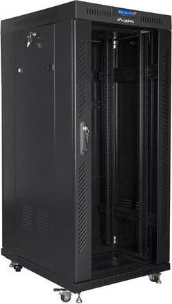 Мрежен кабинет Lanberg Standing Cabinet 19" FF01-6827-12BL, 27U, 800kg, црн