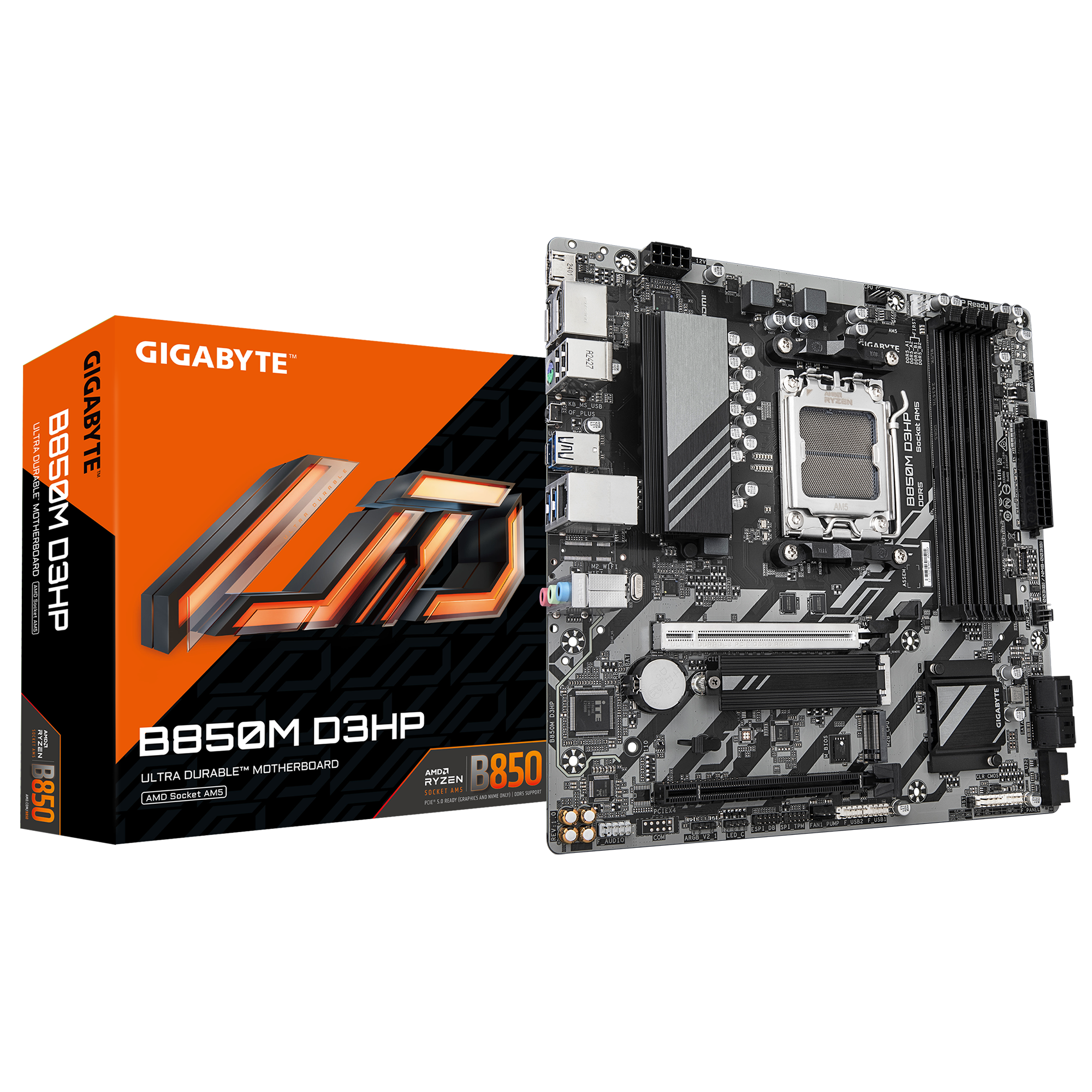 Pllakë amë GigaByte MB AMD Socket AM5, Ryzen 9000, e zezë