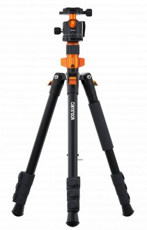 Tripod fotografik Camrock Wanderer T42, 176 cm, alumini, i zi