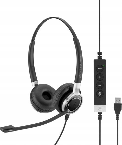 Kufje me kabllo EPOS Impact SC 660 ANC, USB, anulim aktiv i zhurmës, të zeza