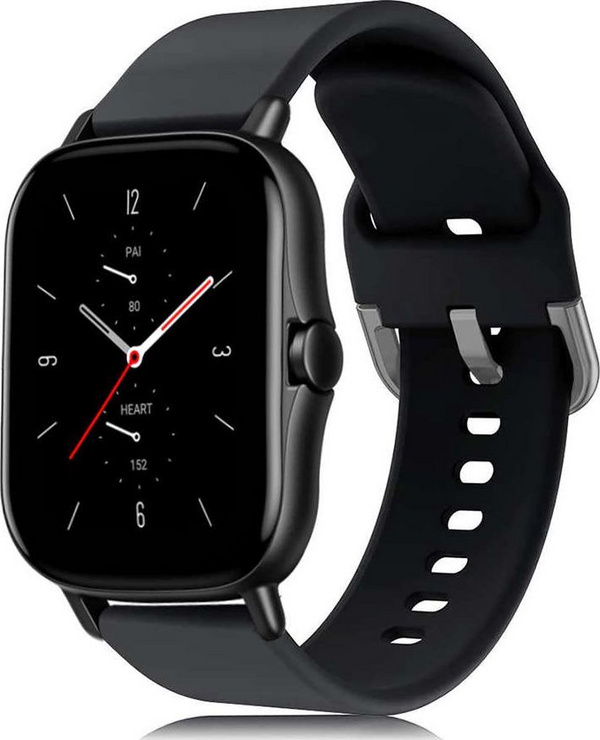 Rripë gome për orë dore ALOGY SPORT Universal, 20mm, i zi