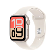 Apple Watch SE 3 GPS 44mm Starlight Aluminium Case with Starlight Sport Band, S/M