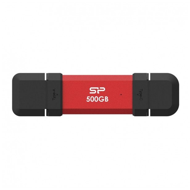 USB flash Silicon Power DS72, 500GB, USB A C, i kuq