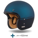 Helmetë moto Cassida Eso Super Hooligan, madhësia S, e zezë matte me blu metalike