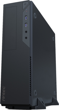 Куќиште за компјутер Antec VSK2000 U3, Micro ATX, тенок десктоп, црно