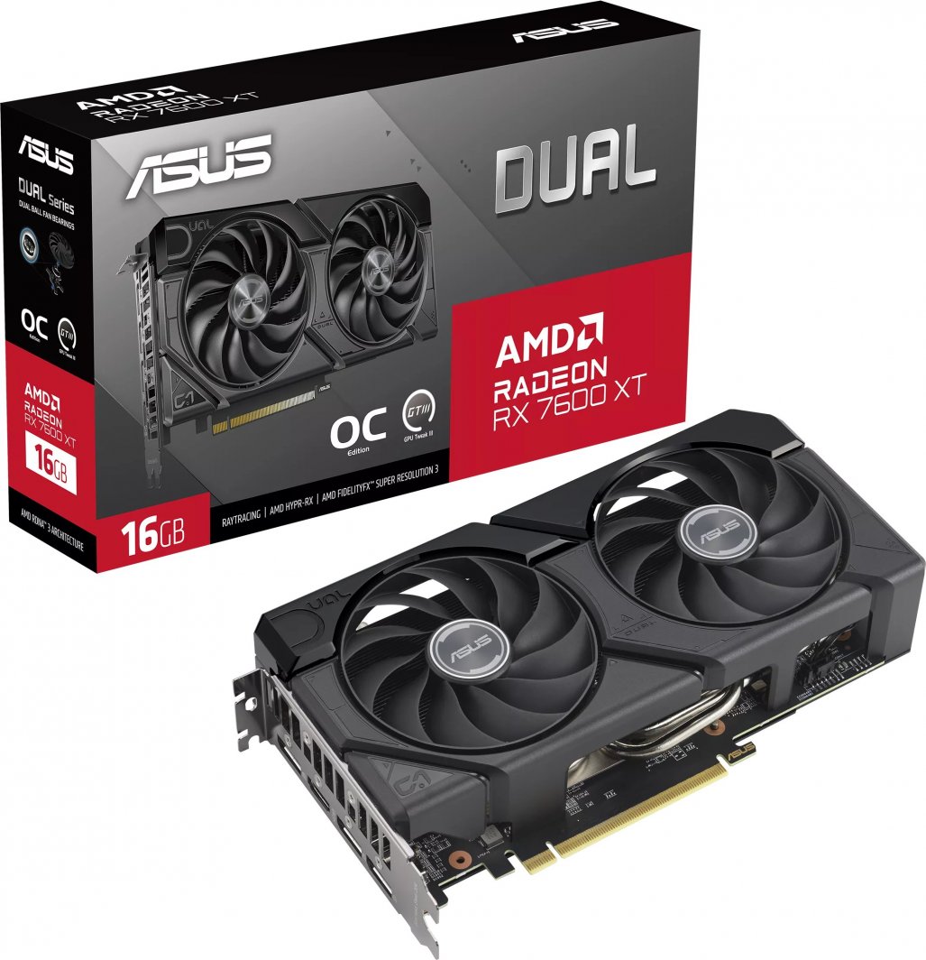 Kartelë grafike Asus Dual Radeon RX 7600 XT OC 16GB GDDR6