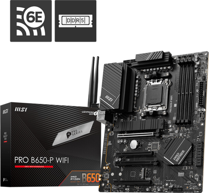 Pllakë amë MSI PRO B650-P WIFI - AMD B650