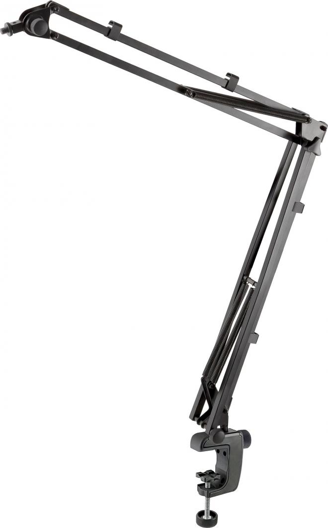 Рачка за маса за микрофон Konig&amp;Meyer 23840.300.55, навој 3/8" и 5/8", црна