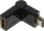 Adapter HDMI Blow 92-115, M në F, kënd 90°, i zi