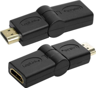 Адаптер AV LogiLink AH0011, HDMI во HDMI, 180°, црн