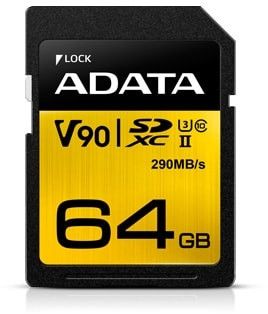 Мемориска картичка DATA Premier One SDXC 64GB Class 10 UHS-II/U3 V90