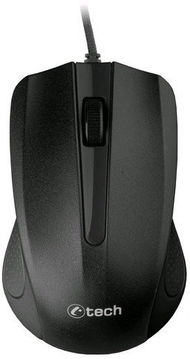 Maush me kabllo C TECH WM 01BK, optik, 1200 DPI, i zi