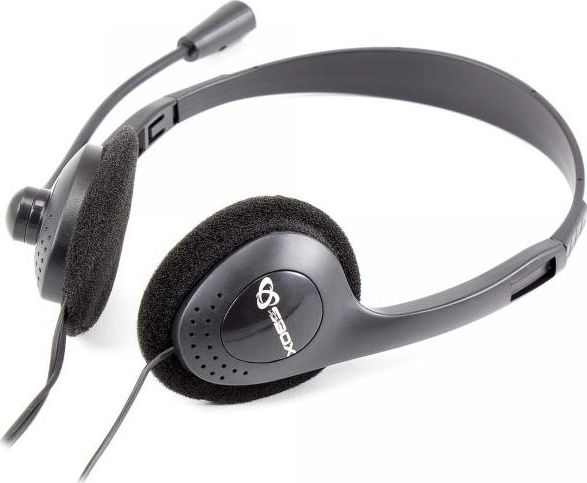 Kufje stereo me mikrofon, 3.5 mm, kontroll volumi, të zeza