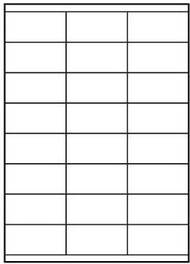 Etiketa vetëngjitëse Logo A4, letër mat, të bardha, 25 fletë