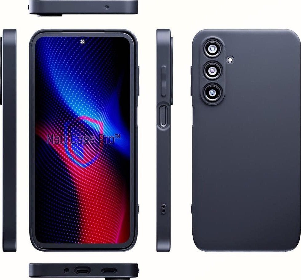 Mbështjellës telefoni 3MK Matt Case Pro për Samsung Galaxy M35 5G, TPU, i zi