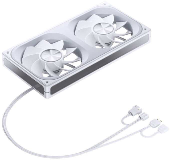 Ventilator PC Jonsbo ZA-240, 240mm, PWM ARGB, i bardhë