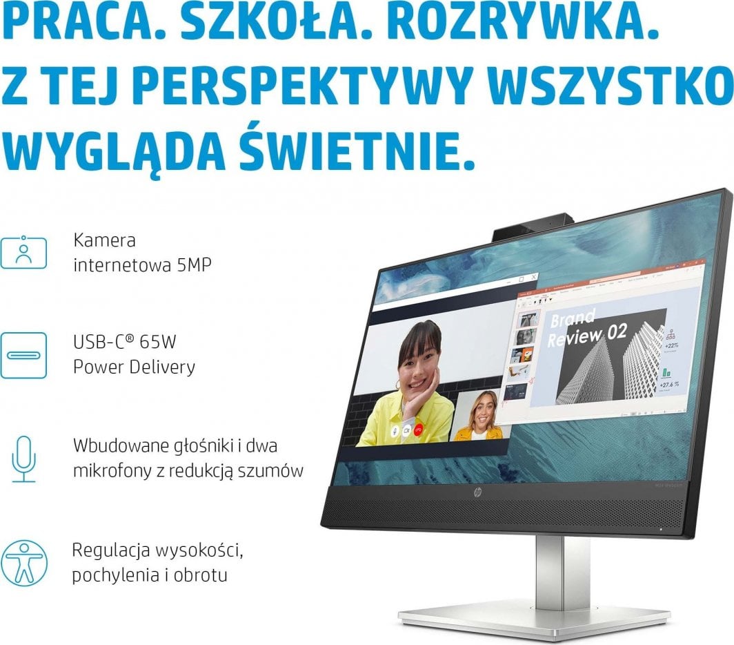 Монитор HP E24m G4, 23,8", Full HD, црн