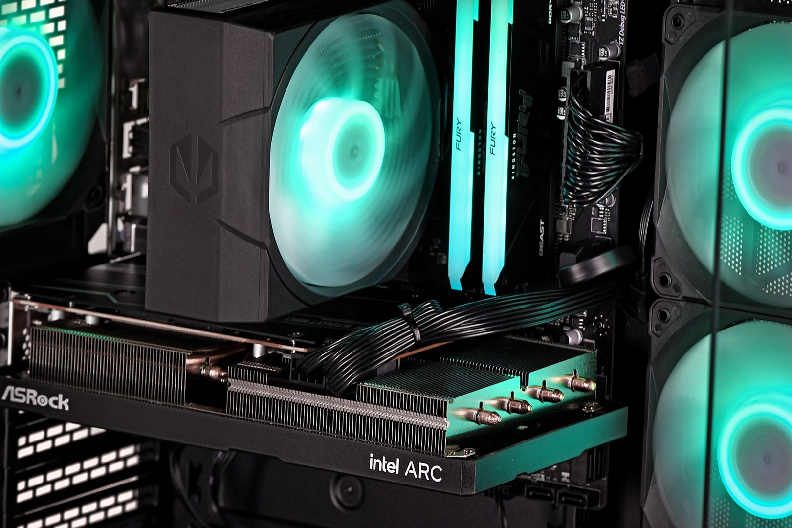 Компјутер Actina View, i5-12400F, 32GB, 1TB SSD, Arc A580, црн