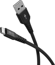 Kabllo USB Goobay 74527, USB A në USB C, 2m, 60W, i zi