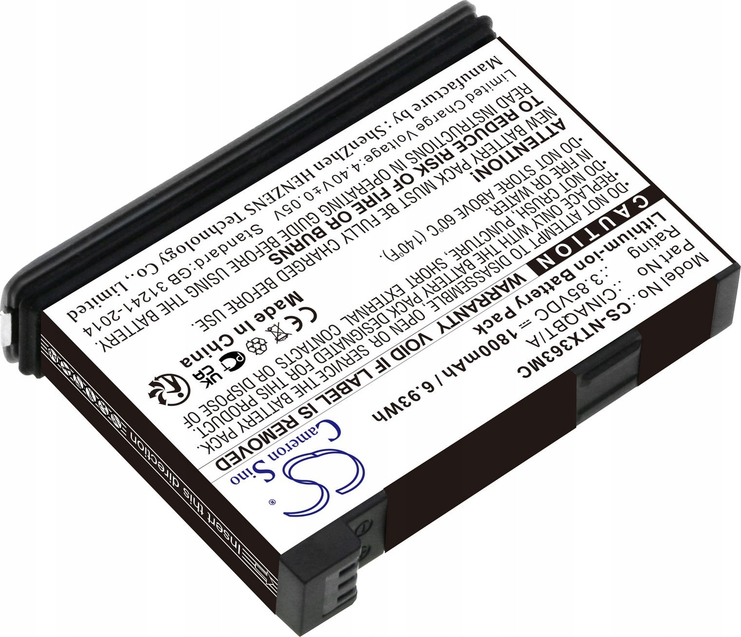 Bateri për kamera Insta360 One X3 CINAQBT/A, 1800mAh, Li ion