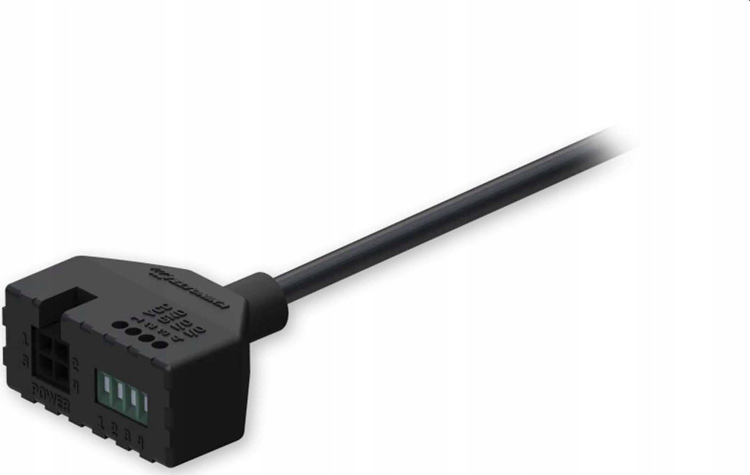 Adapter energjie Teltonika PR5MEC21, 4 PIN në 4 PIN, për përdorim të brendshëm, i zi