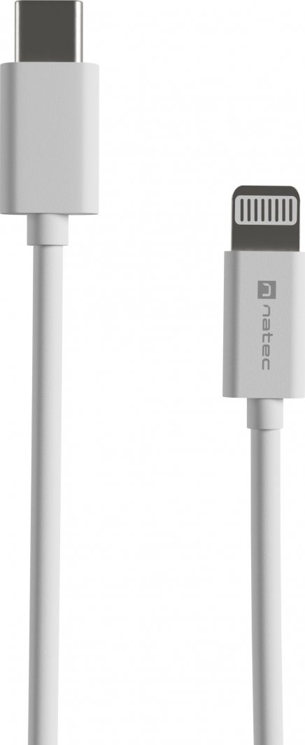 Kабел УСБ Natec NKA-2151, УСБ-Ц во Лајтнинг, 2 m, бел