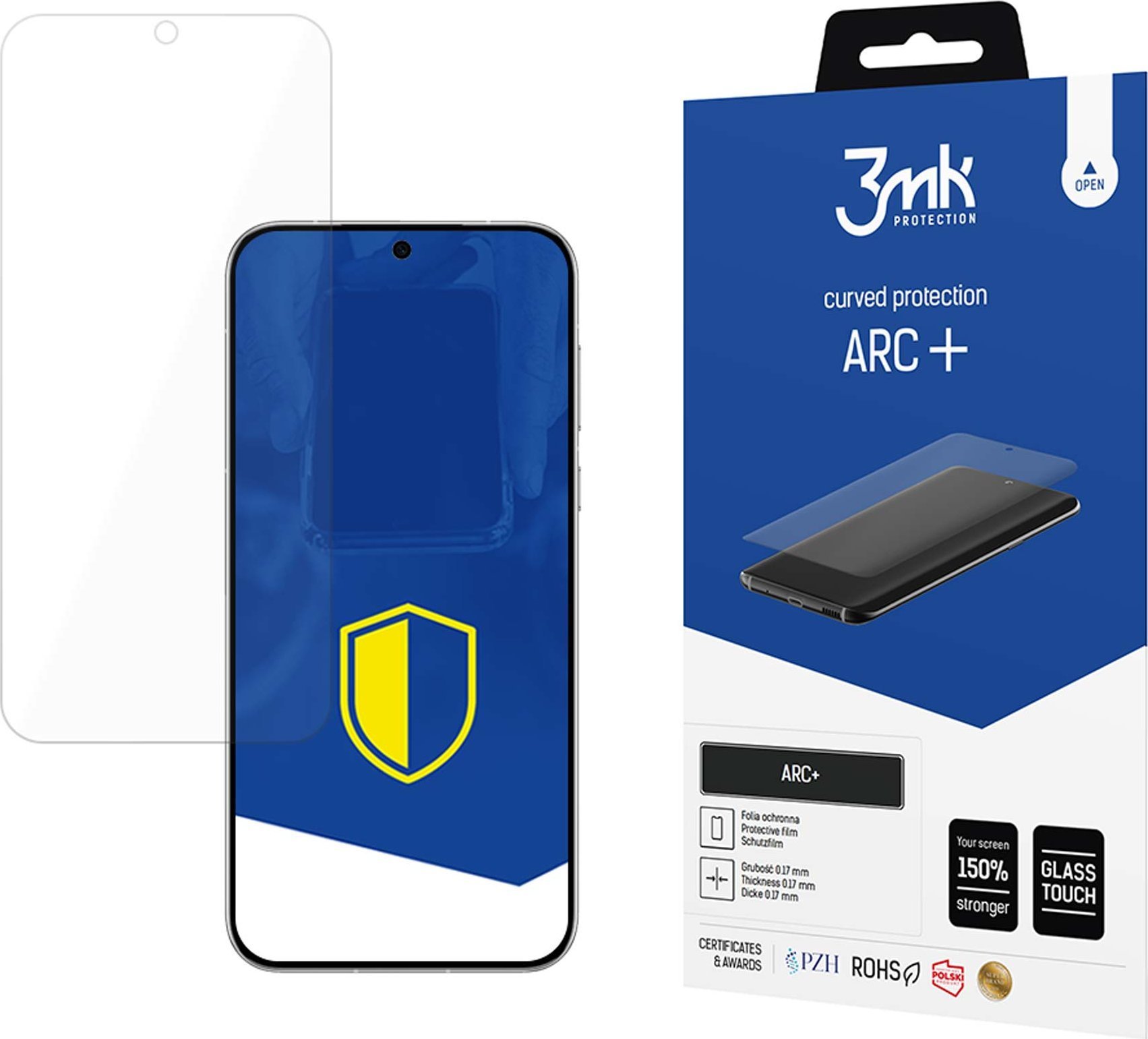 Folie mbrojtëse për ekran 3MK Arc+, Huawei Pura 70 Ultra, Fullscreen, transparente