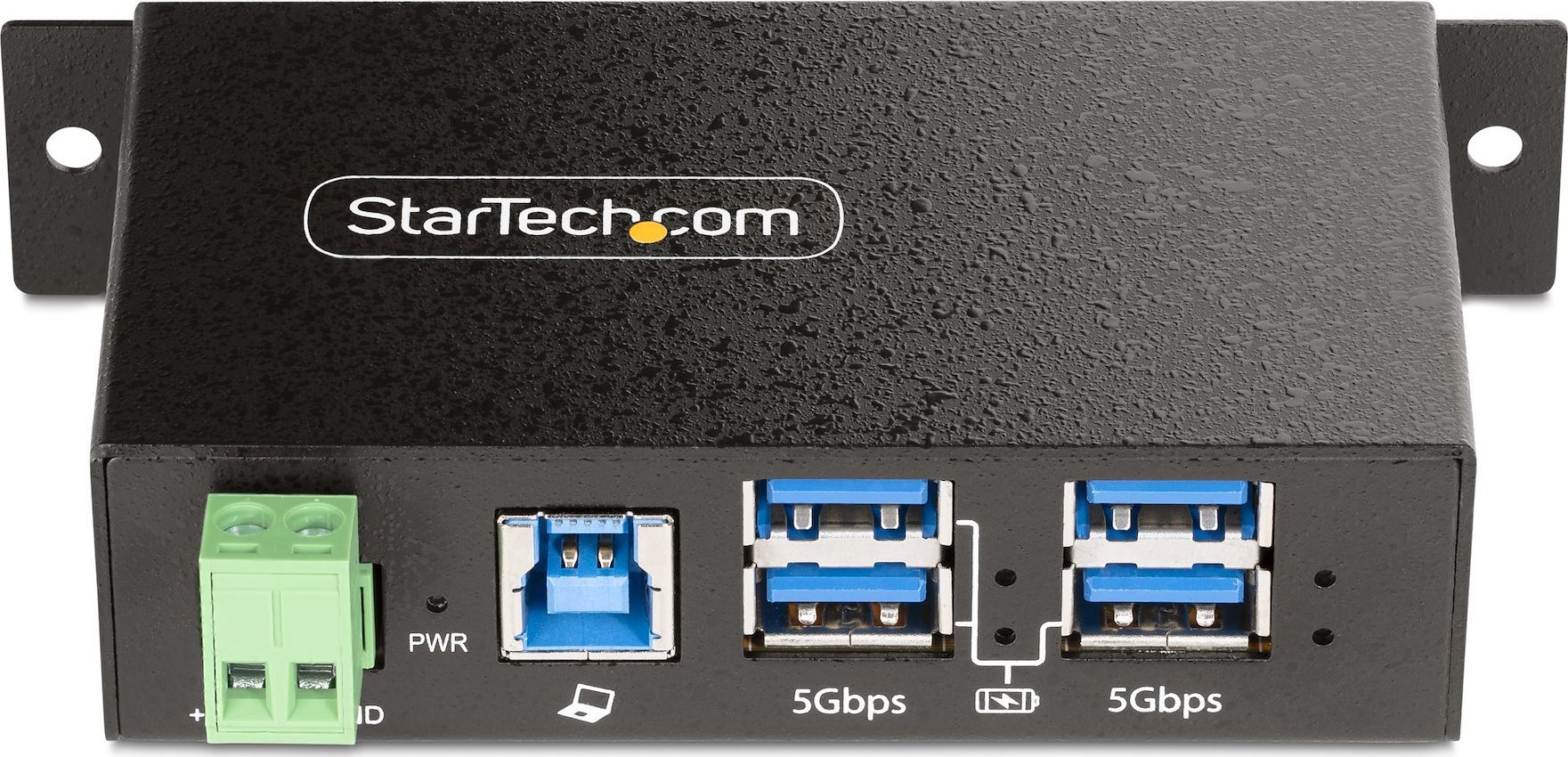 Hub industrial USB StarTech 5G4AINDRM, 4 porta USB 3.2 Gen 1, montim DIN, i zi